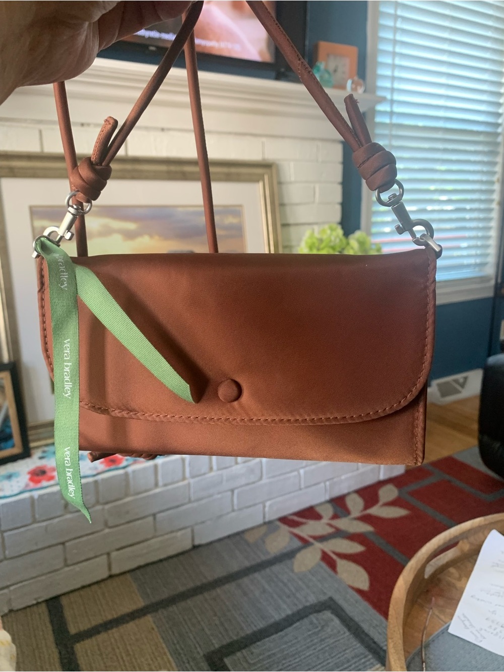 Vera Bradley’s Brown Wallet Crossbody